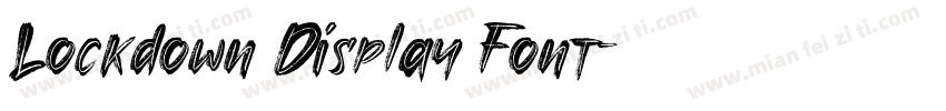 Lockdown Display Font字体转换